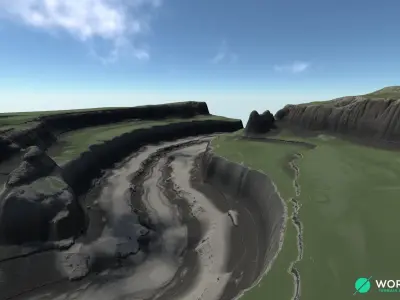 Plateau River 03 3D model