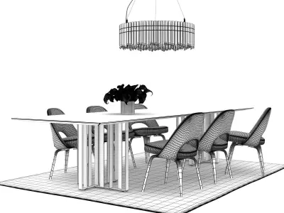 Dining Set 134 3D model