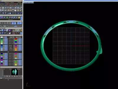 A jeweled bracelet with an elegant design 3D print model
