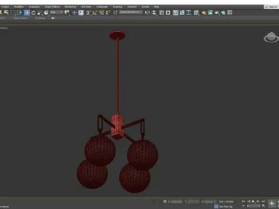 JEWETT CHANDELIER Low-poly 3D model