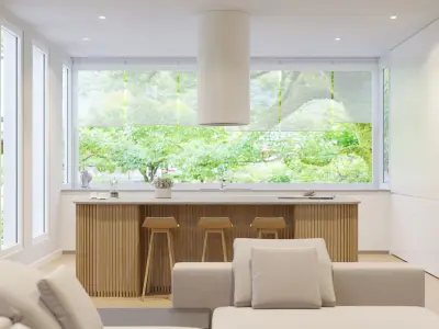 Corona - C4D Scene files - Modern Kitchen Interior 3D model buy