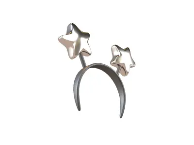 Star Headband v1 012 Low-poly 3D model