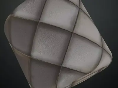 Vintage Diamond Stitched Quilted Fabric PBR Seamless Texture