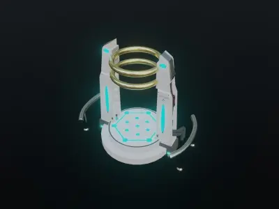 Portal Gate Low-poly 3D model