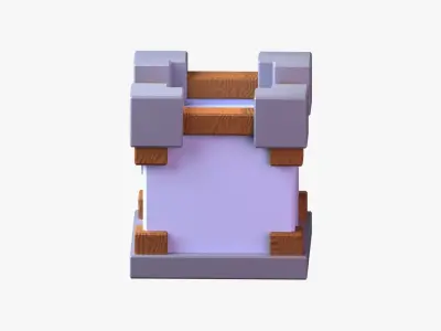 Royal Castle 3D Illustration 3D model