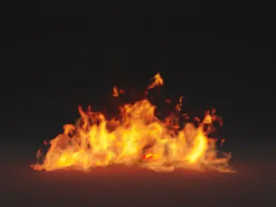 Burning floor vdb 3D model