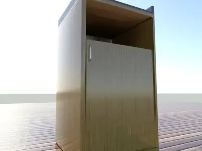 Trash Cans and Trays - Fast Food 3D model