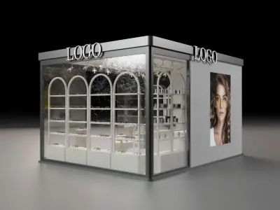 Glasses Exhibition Stand 3D model