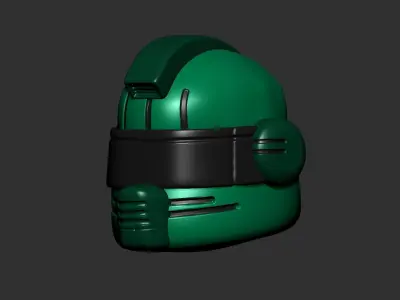 helmet high poly sculpt 3d printable  3D model 106