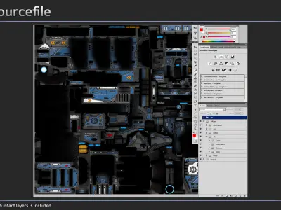 Spaceship Frigate Wyrm Low-poly 3D model