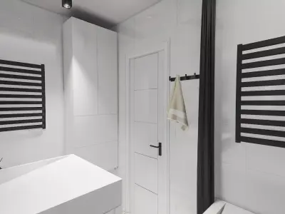Modern Minimalist Bathroom Compact Minimalism 3D model