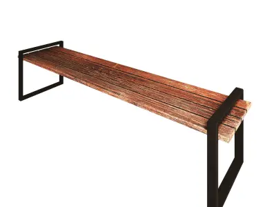PARK BENCH Low-poly 3D model