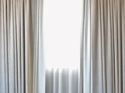 Curtains 64 Curtains with Tulle 3D model