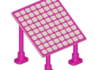 Kids Solar Panel Toy 3D model