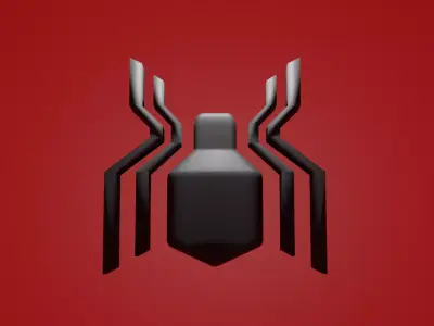 Spiderman far from home 2019 logo 3d model 3D model