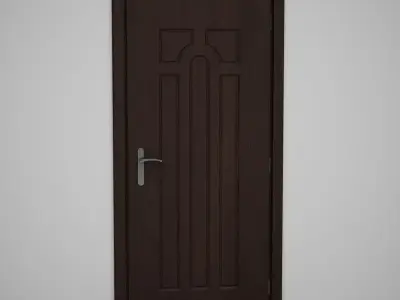CGAxis Door 3D model 21