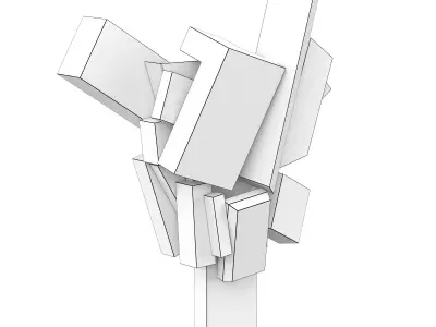 Ice Crystals Sconces 3D model