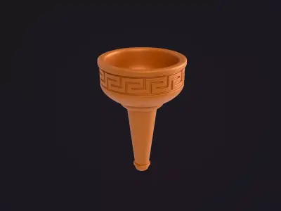 Stylized Greek Torch 3D model