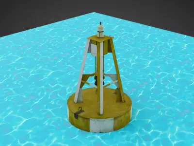 Sea Buoy  Low-poly 3D model