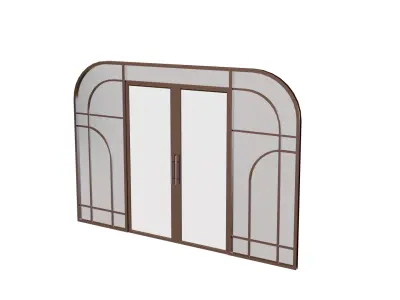 Showroom Door Design  Low-poly 3D model