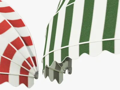 Awning half round window 3D model