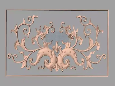 Woodworking CNC Router 3D Relief STL models used for artcam E446 3D model
