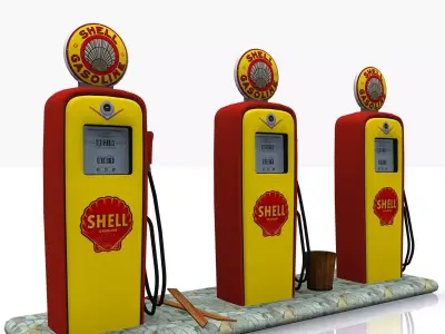 Gas Pump Shell 3d model 3D model