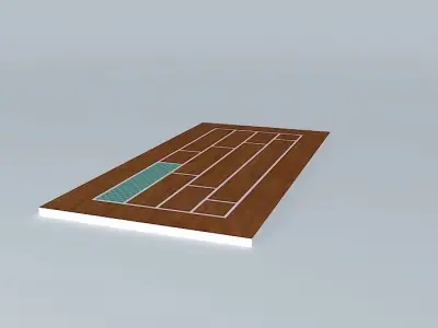 Brown door 3D model