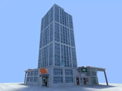 city skyscraper 3D model