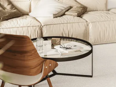 Modern classic interior 3D model