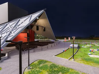 Independence in July 3D model