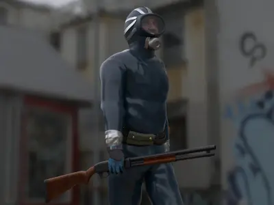 The Eternauta conmic version  Low-poly 3D model