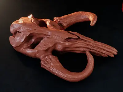 Mythosaur Skull - Inspired by The Mandalorian 3D print model