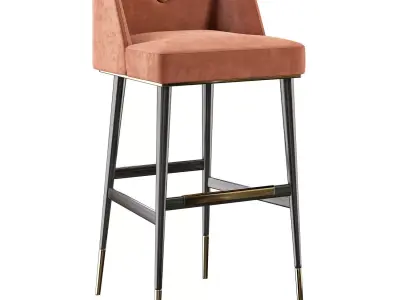 BAR CHAIR GETZ Low-poly 3D model