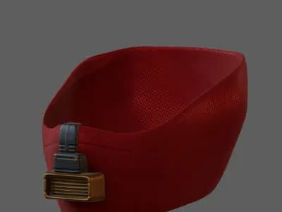 Gas mask helmet 3d model scifi Low-poly  Low-poly 3D model 340