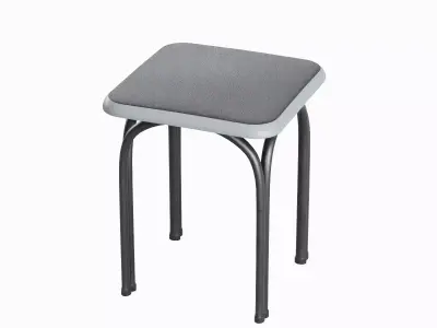 Steel Stool 06 3D model