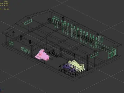 Resource recycling center 3D model