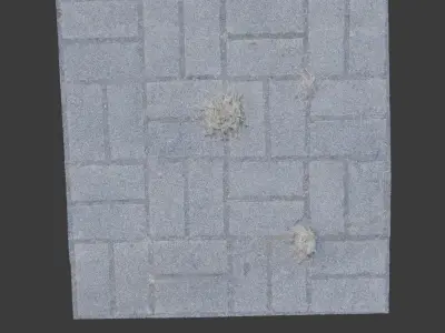Pavement 4k texture 3D model