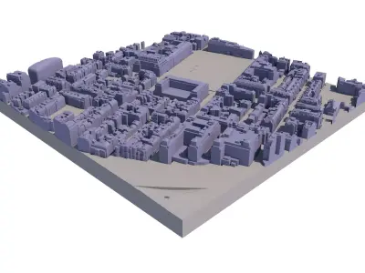 London city tile Level 2 block TQ2880 North West 3D model