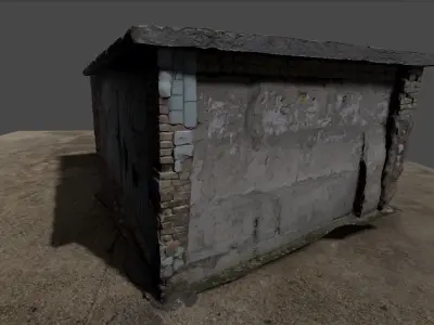 Abandoned Building 2 SCAN Low-poly 3D model