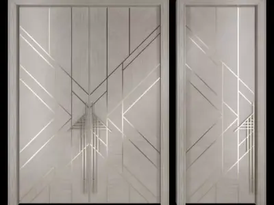 Modern Door  Free 3D model