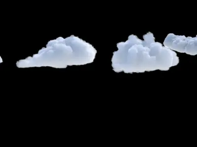 Volumetric clouds VDB 3D model