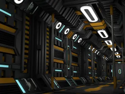 Sci Fi Corridor 3D model