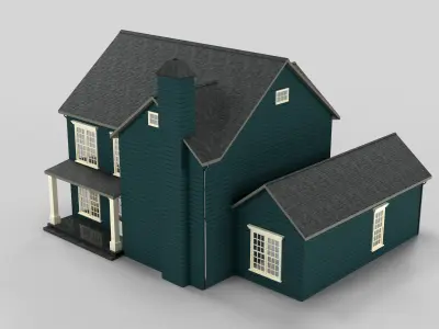 British House Design 06T3 Low-poly 3D model