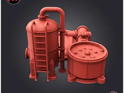 Toxic Waste Deposit 3D print model