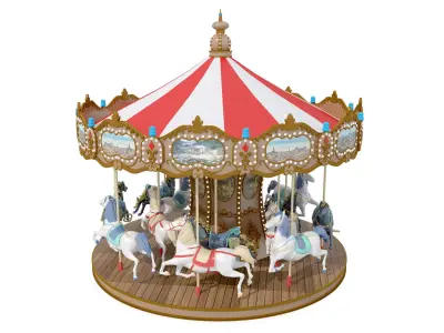 merry-go-round 3D model