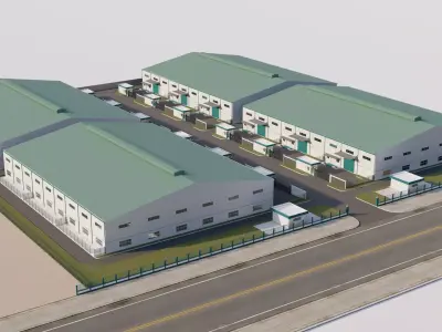 Warehouse-Warehouse Building 3D model