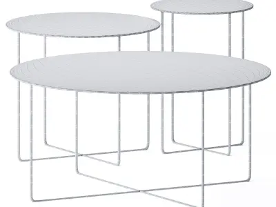 Metal Round Coffee Table Junsei by Amura 3D model