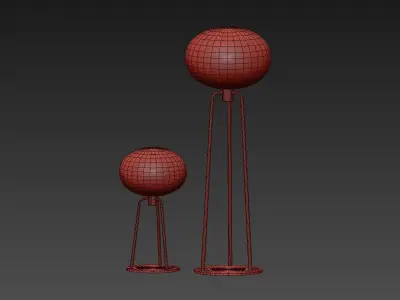 Globo Floor and Table Lamp from Cabinetmaker 3D model