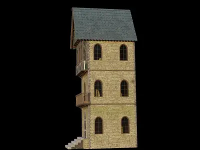 Medieval house  3D model buy